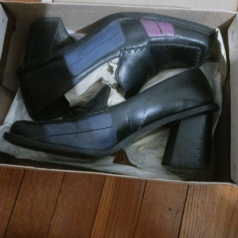 Not Rated Black and Purple Women's Heels